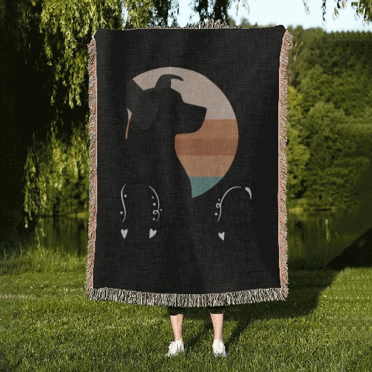 Joyful Tails Unleashing Happi Dogs Woven Blankets