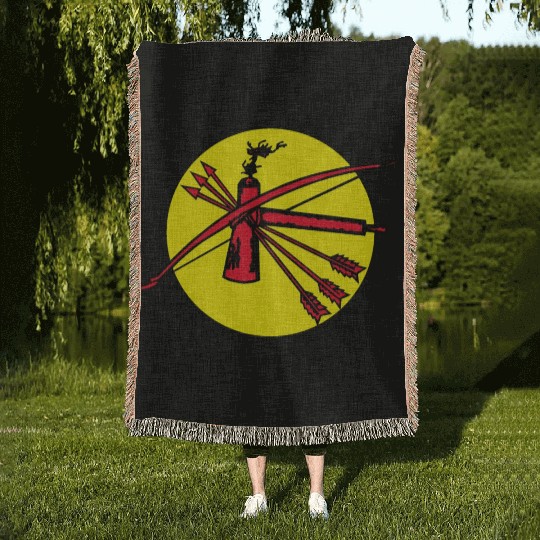 The Great Seal of Choctaw Nation of Oklahoma Woven Blankets