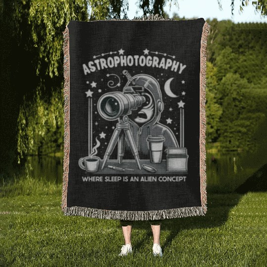 Astrophotography Astronomy Space Camera Star Watch Woven Blankets