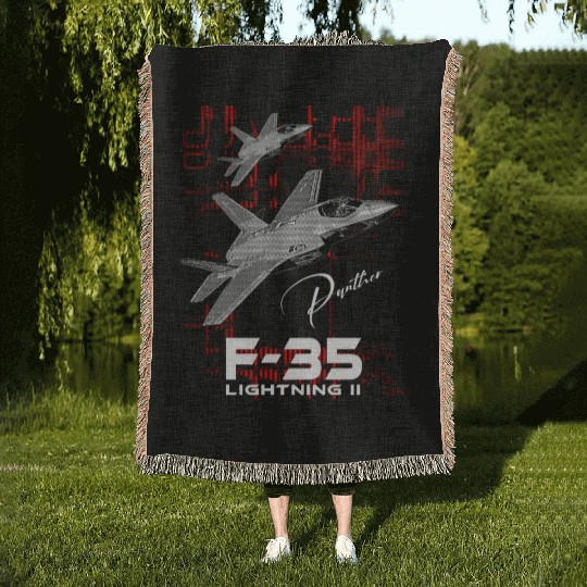 Lockheed Martin F-35 Lightning II Woven Blankets