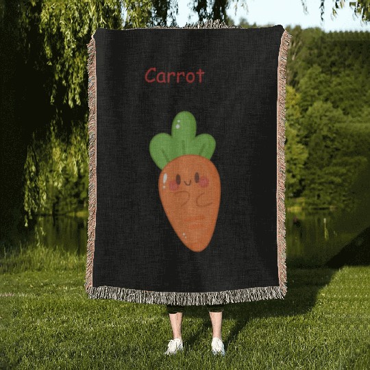 I carrot live without you | flirting, love pun Woven Blankets