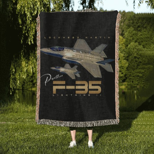 Lockheed Martin F-35 Lightning II Woven Blankets