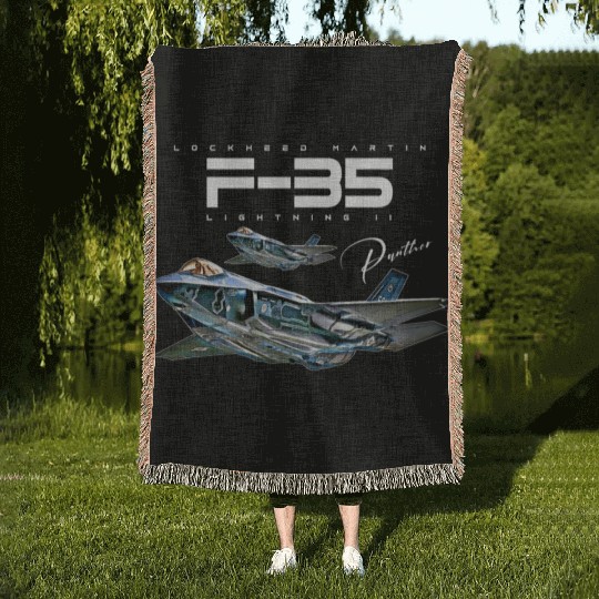 Lockheed Martin F-35 Lightning II Woven Blankets