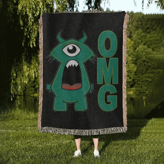 OMG Monster Woven Blankets
