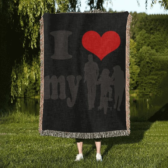 Family love Woven Blankets