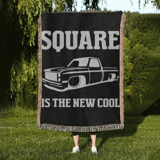 Square is The New Cool Square Body Woven Blankets