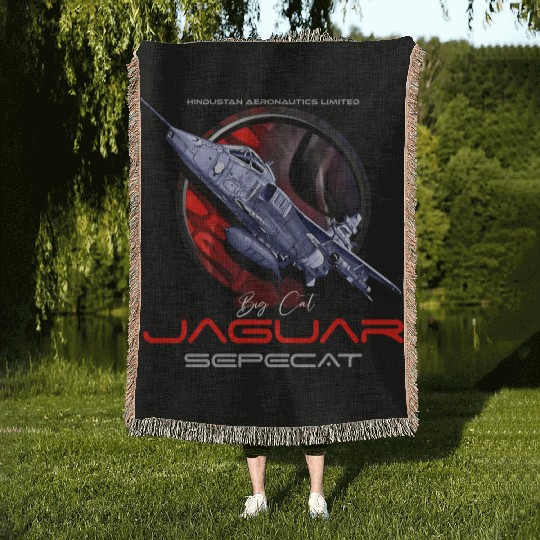 Sepecat Jaguar English French fighterjet Woven Blankets
