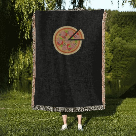 PIZZA is my Boyfriend - Girlfriend True Story Woven Blankets