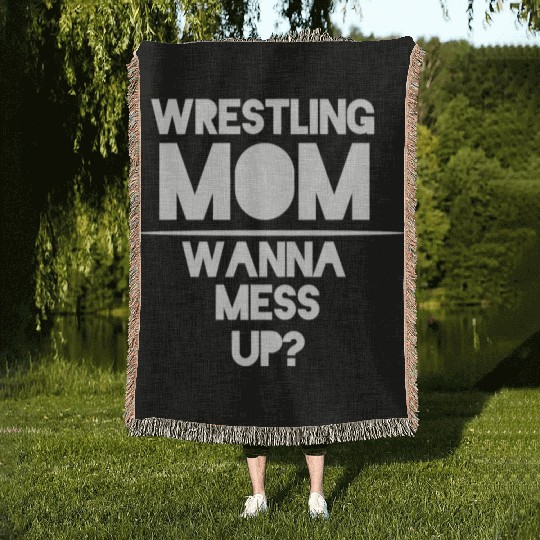 Cool Wrestling Mom Passion Is Gift Woven Blankets