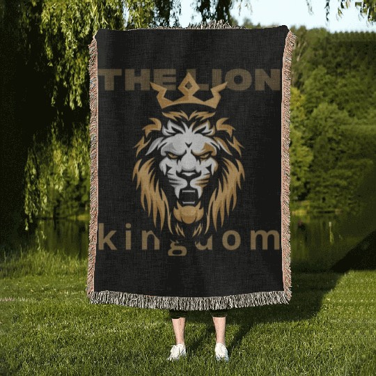 The Lion Kingdom: Roar of Destiny Woven Blankets