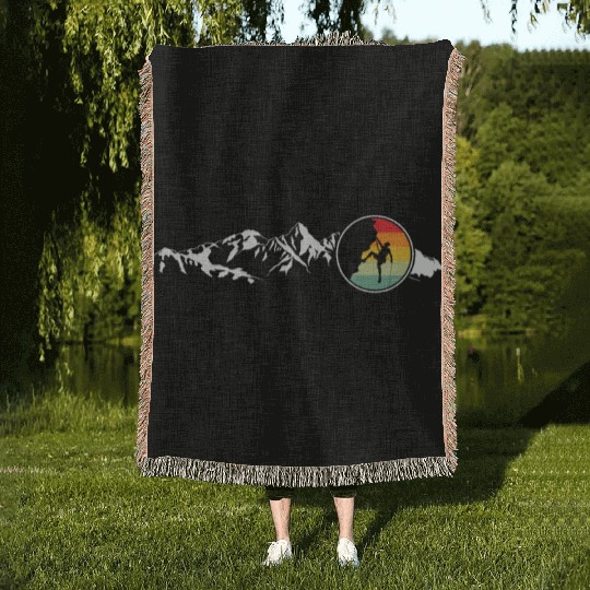Mountain Climbing Rock Climbing Mountaineering Woven Blankets