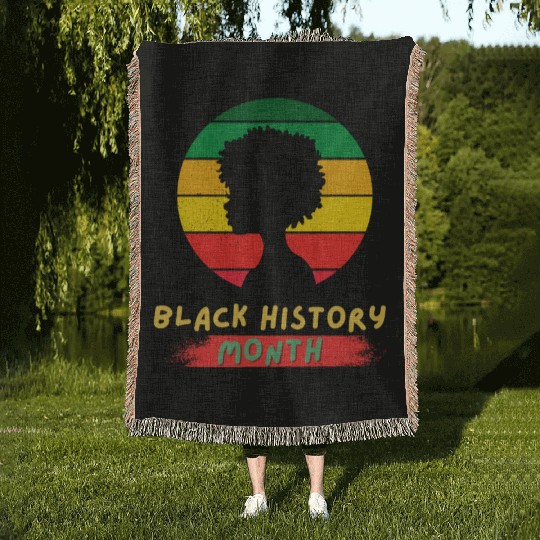 Black history month Woven Blankets