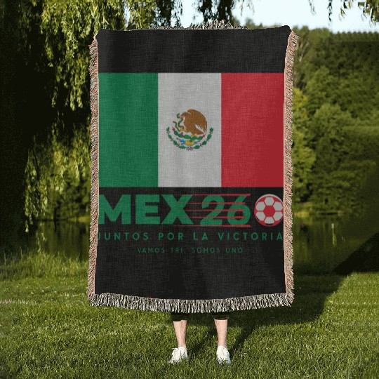 Mexico World Cup 2026 Woven Blankets Soccer