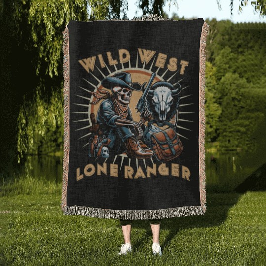 WILD WEST LONE RANGER Woven Blankets