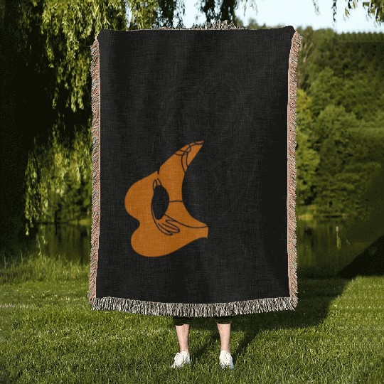 Lesbian Couple Minimalist Line Art Woven Blankets