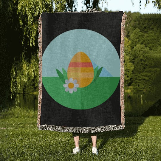 Easter Egg Woven Blankets
