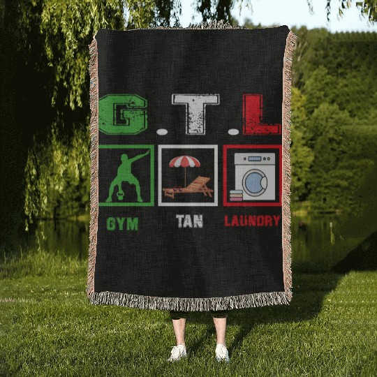 Gym Tan Laundry GTL New Italian Flag apparel Woven Blankets