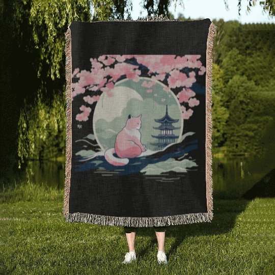 Sakura Serenity Woven Blankets
