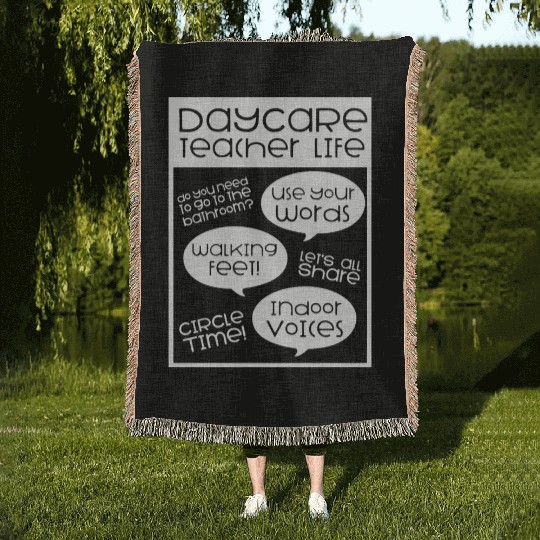Daycare Teacher Gift Daycare Provider Gifts Woven Blankets