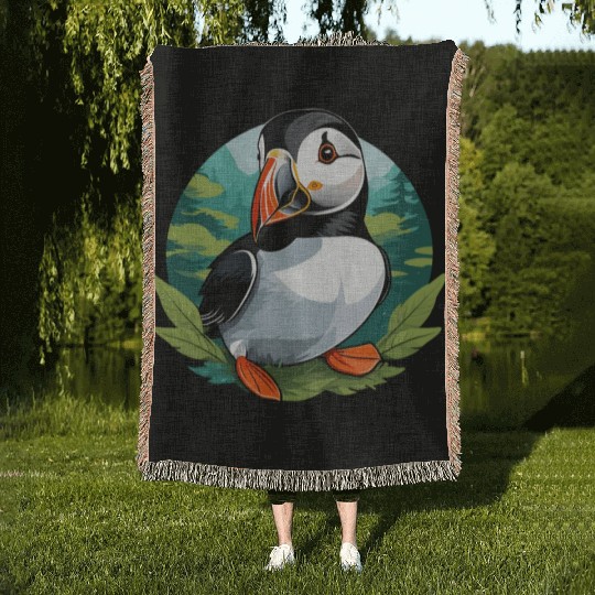 Puffin Woven Blankets