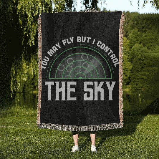 I Control Sky Air Traffic Professionals Gift Woven Blankets