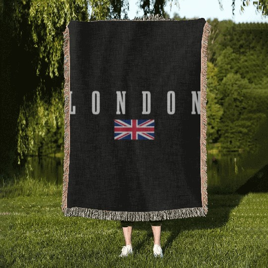 London England UK Souvenir Gift Woven Blankets