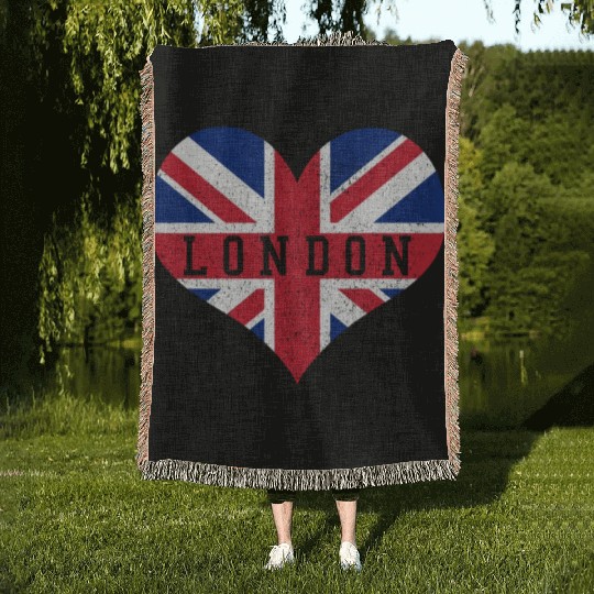 London England UK Souvenir Gift Woven Blankets