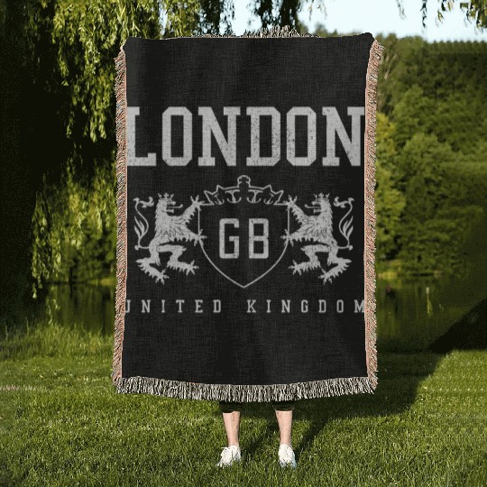 London England UK Souvenir Gift Woven Blankets