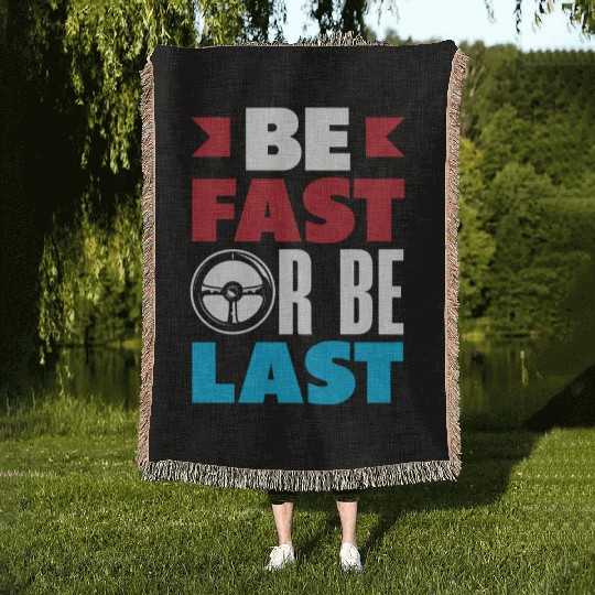 Funny Drag Race Drag Racing Gift Woven Blankets