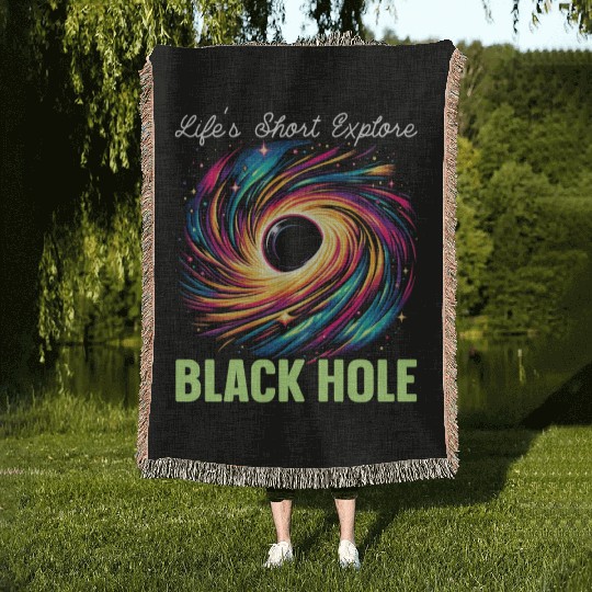 Black Hole Space Universe Astronomy Astronomer Woven Blankets