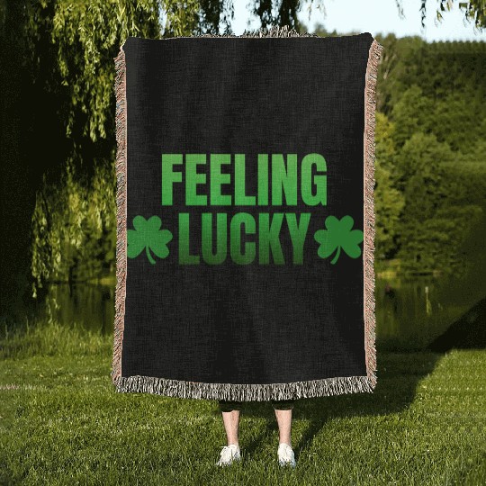 Feeling Lucky Woven Blankets