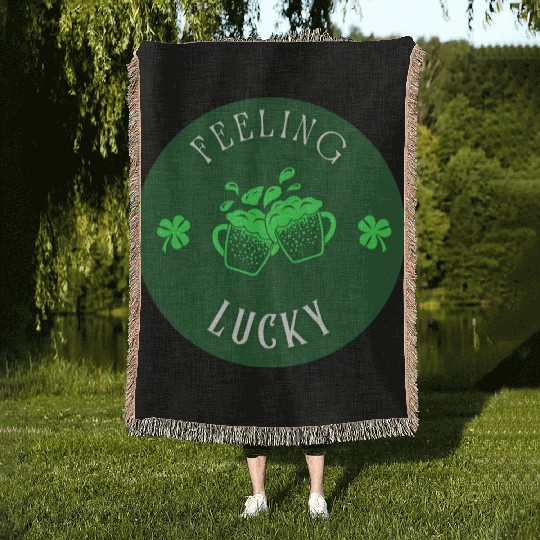 Feeling Lucky Woven Blankets