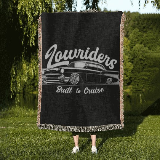 Built to Cruise - Classic Lowrider Tribute Woven Blankets