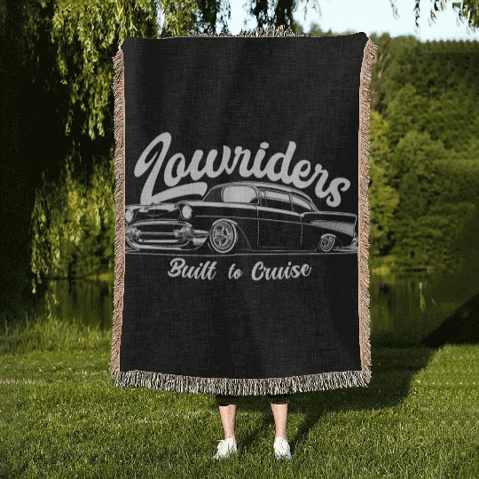 Built to Cruise - Classic Lowrider Tribute Woven Blankets