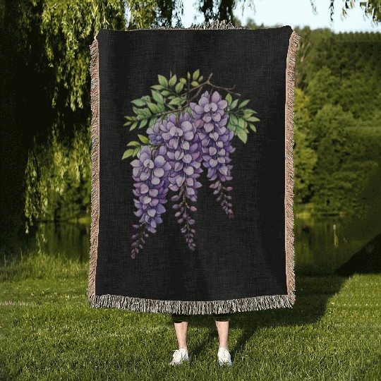 Lilac Woven Blankets