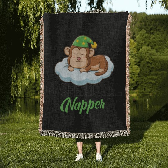 Professional Napper Affe Affenbaby Gorilla Woven Blankets