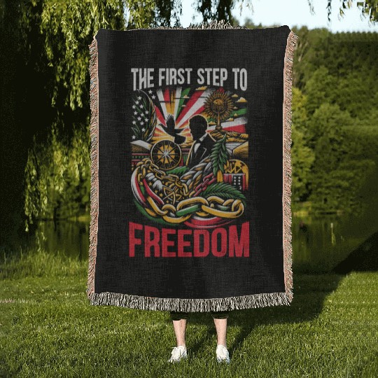 Emancipation Proclamation African Juneteenth Woven Blankets
