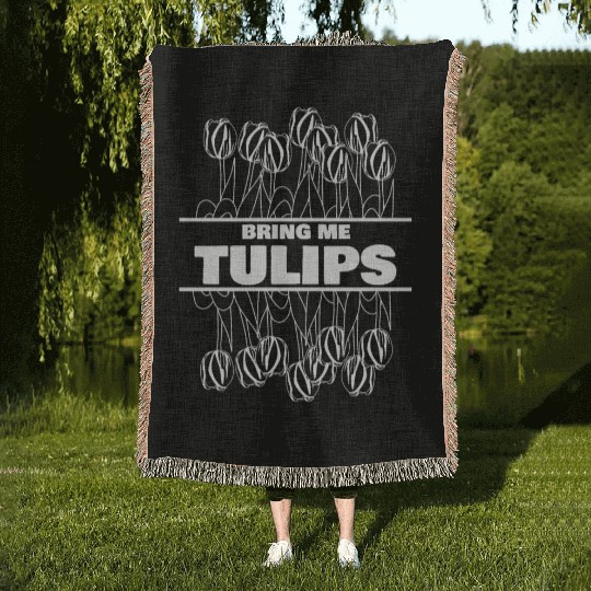 Tulips Flowers Flower Garden Tulip Woven Blankets