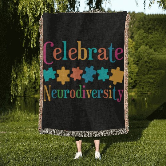 Celebrate Neurodiversity Woven Blankets
