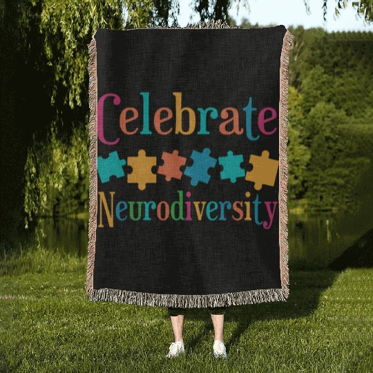 Celebrate Neurodiversity Woven Blankets
