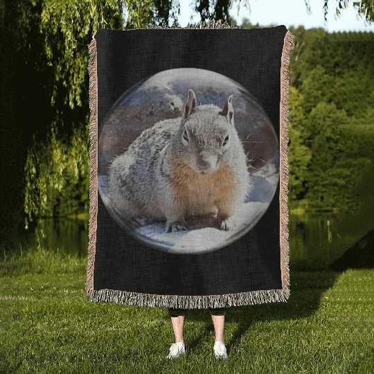 Life In a Bubble Collection- Grand Canyon Squirrel Woven Blankets