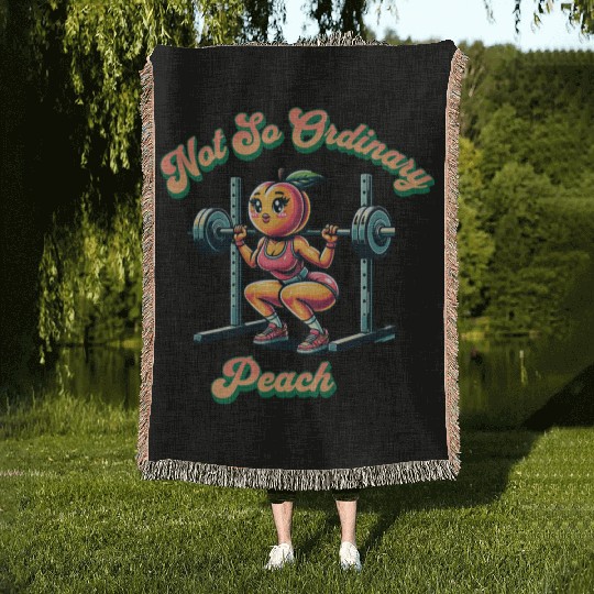 Not So Ordinary Peach Squat Woven Blankets. Gym Wear