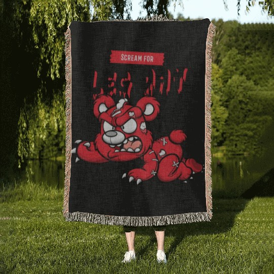 Scream for Leg Day Woven Blankets