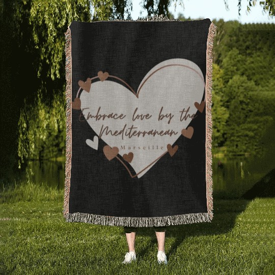 Embrace love by the Mediterranean Woven Blankets