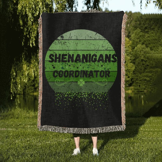 Shenanigans Coordinator for St Patrick's Day Woven Blankets