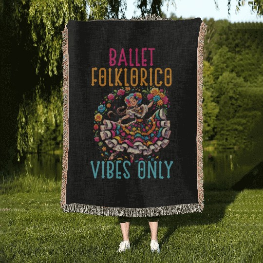 Ballet Folklorico Dancer Mexico Mexican Dance Woven Blankets