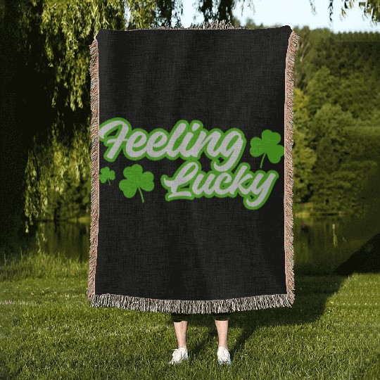 Feeling Lucky St. Patrick's Day Woven Blankets