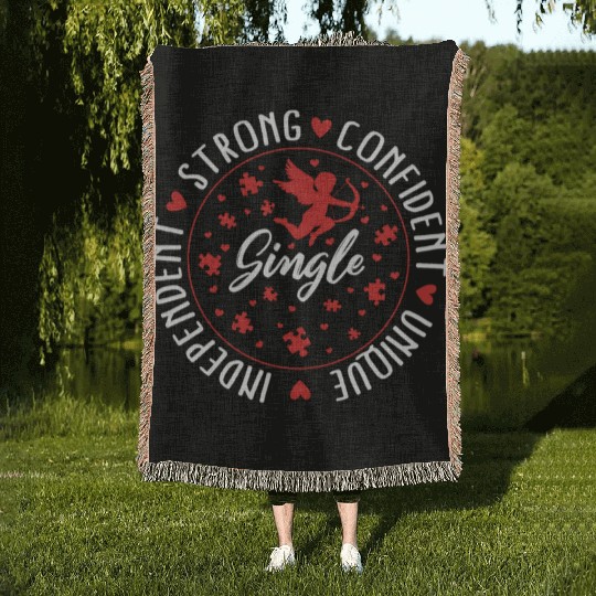 Single Awareness Woven Blankets, Single Independent Strong