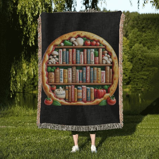 Pizza Words English Teacher Literature Woven Blankets