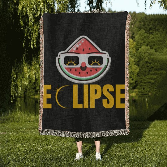 Eclipse Slice: Melon with Attitude! Woven Blankets